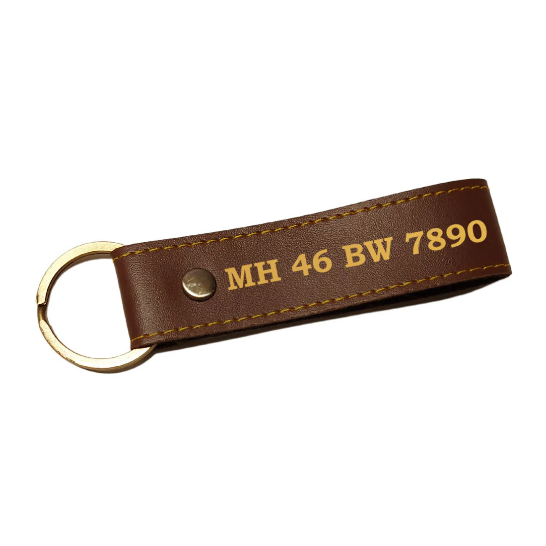 Customized Keyrings for Car Bike Car Home Keys - Plate No - Image 2