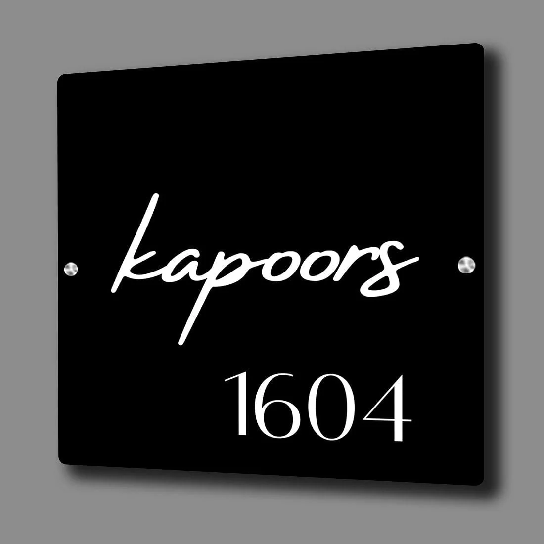 Customized Acrylic Name Plates for House Entrance-Acrylic