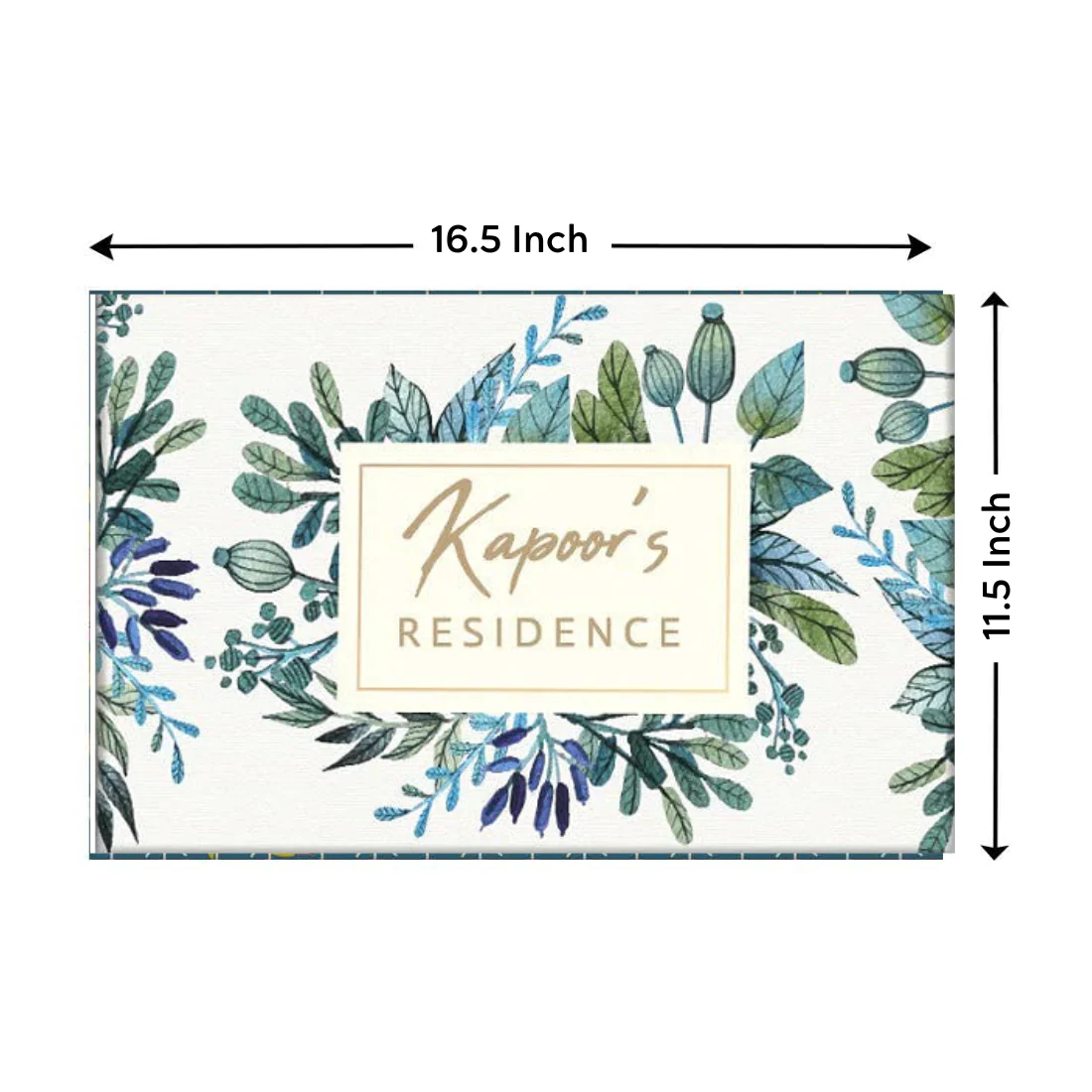 Personalized Door Name Plate for Home - Elegant Flowers - Image 8