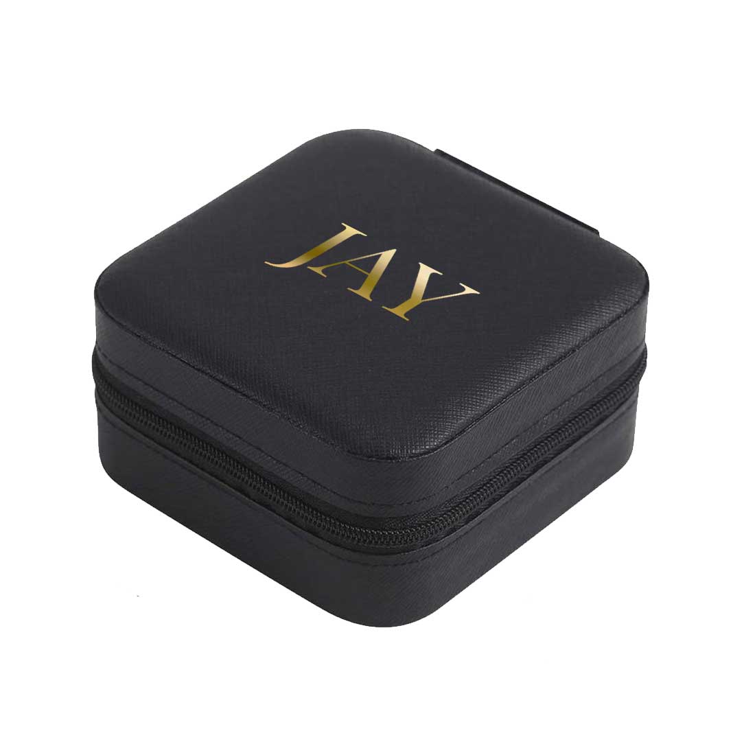 Personalised Organizer for Earrings Custom Jewellery Storage Case for Travel with zip - Image 5