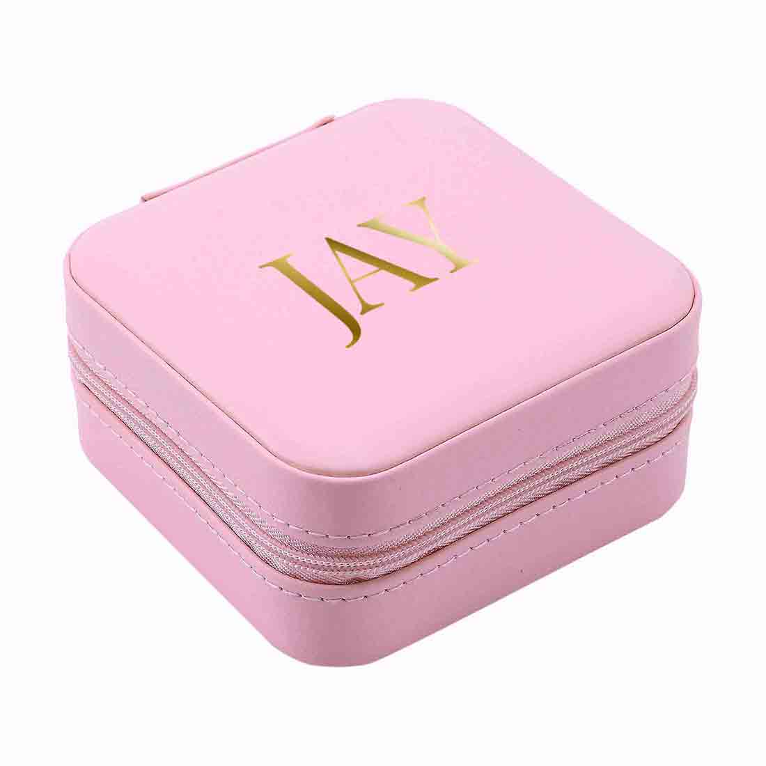 Personalised Organizer for Earrings Custom Jewellery Storage Case for Travel with zip - Image 9