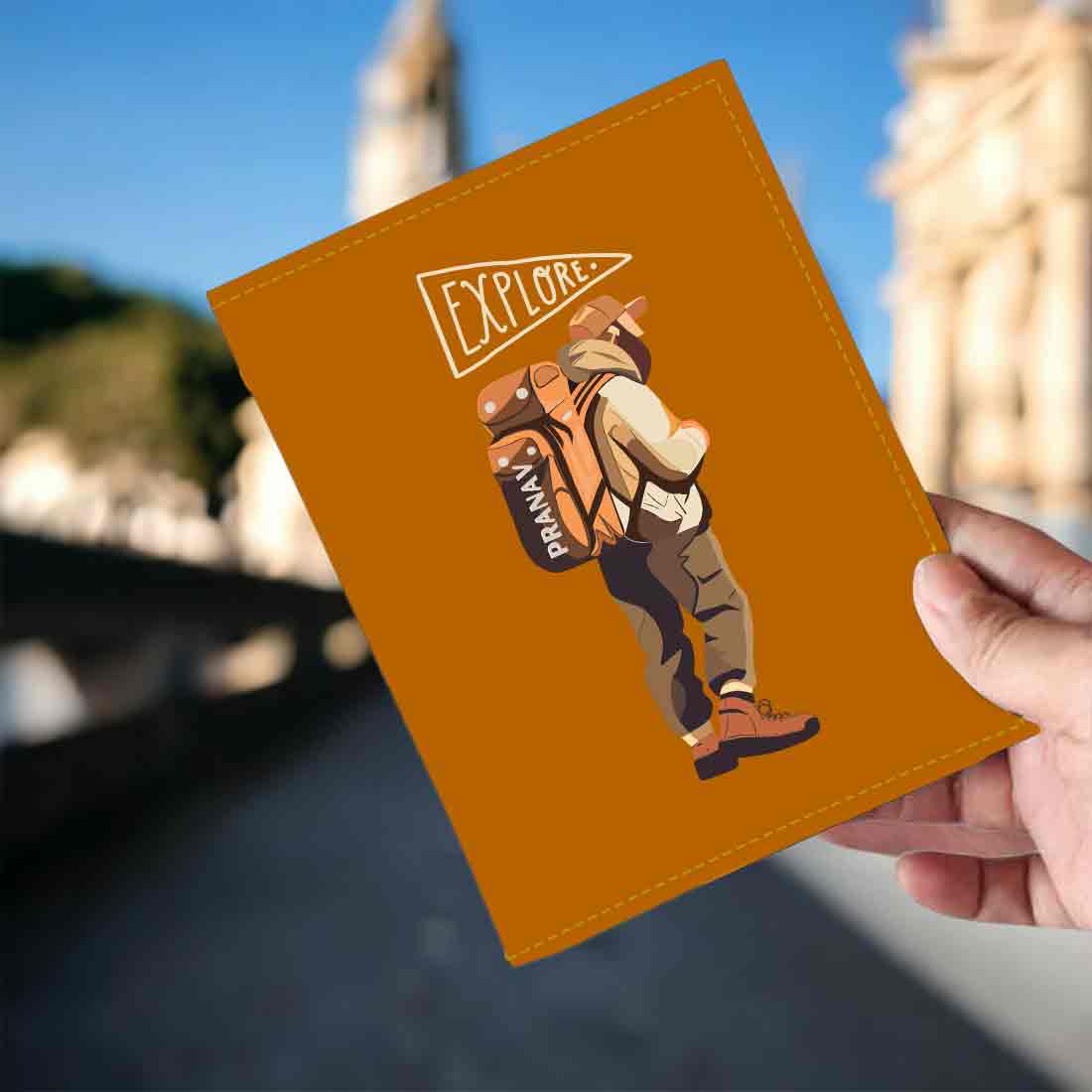 Personalised Passport Case PU Leather Custom Covers for Passports-Explore - Image 6