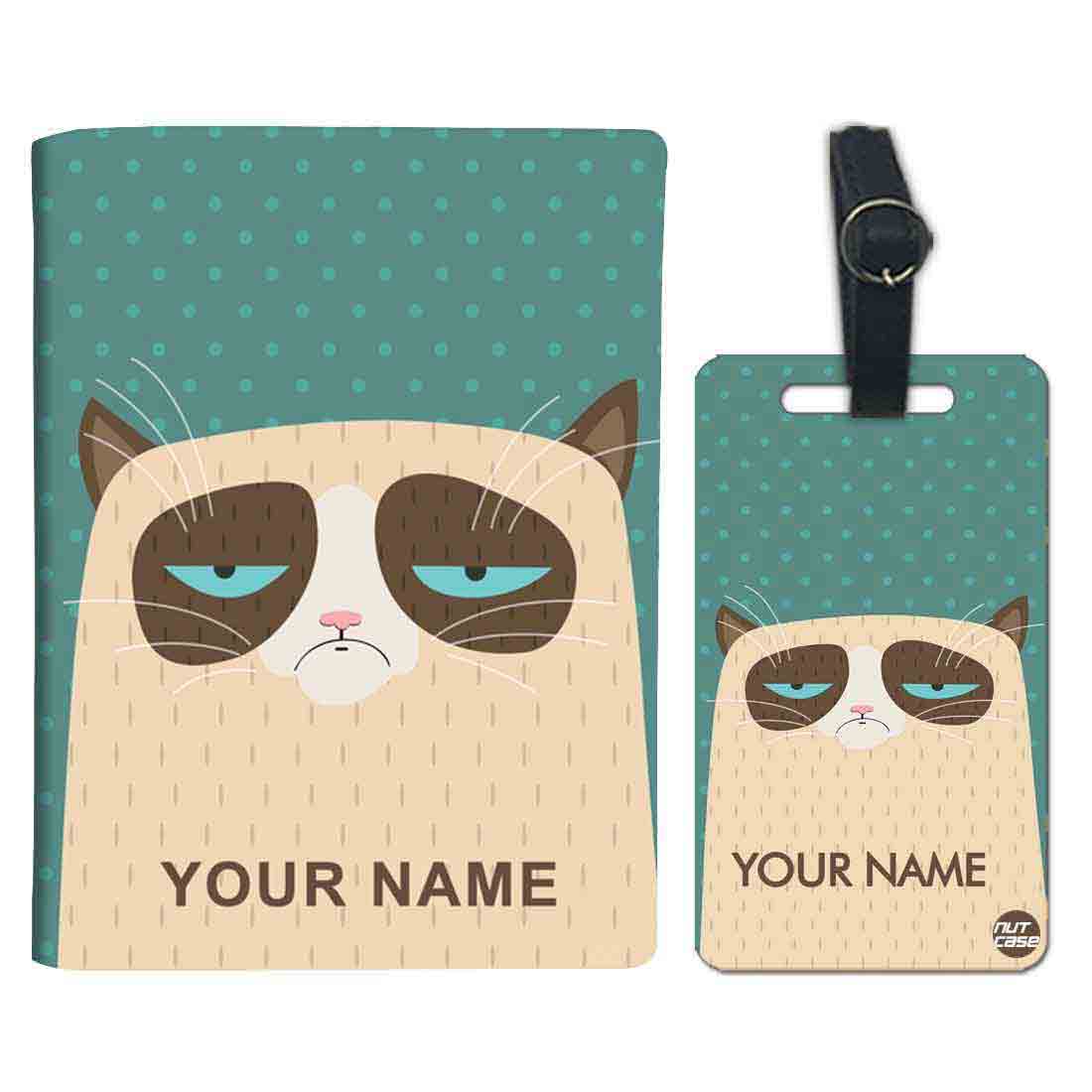 Cute Customized Passport Cover - Grumping Cat - Image 10