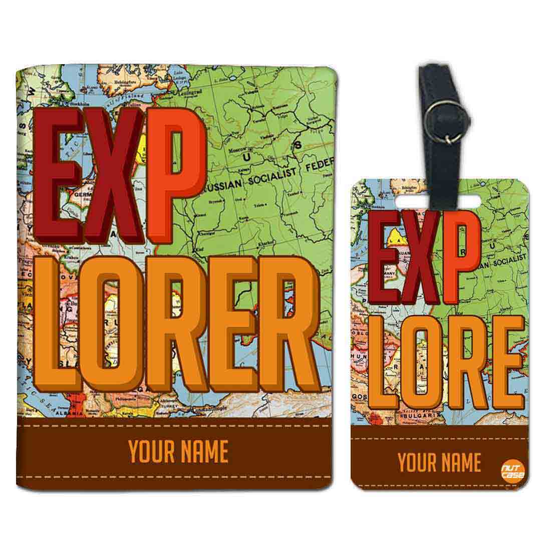 Personalized Passport Cover for Him -  EXPLORER - Image 4