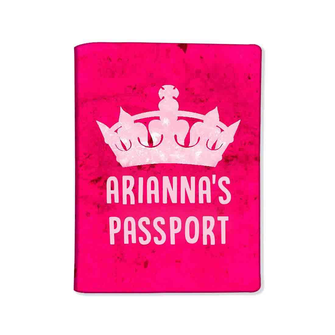 Custom Passport Cover for Girl - Pink Prinscess - Image 3