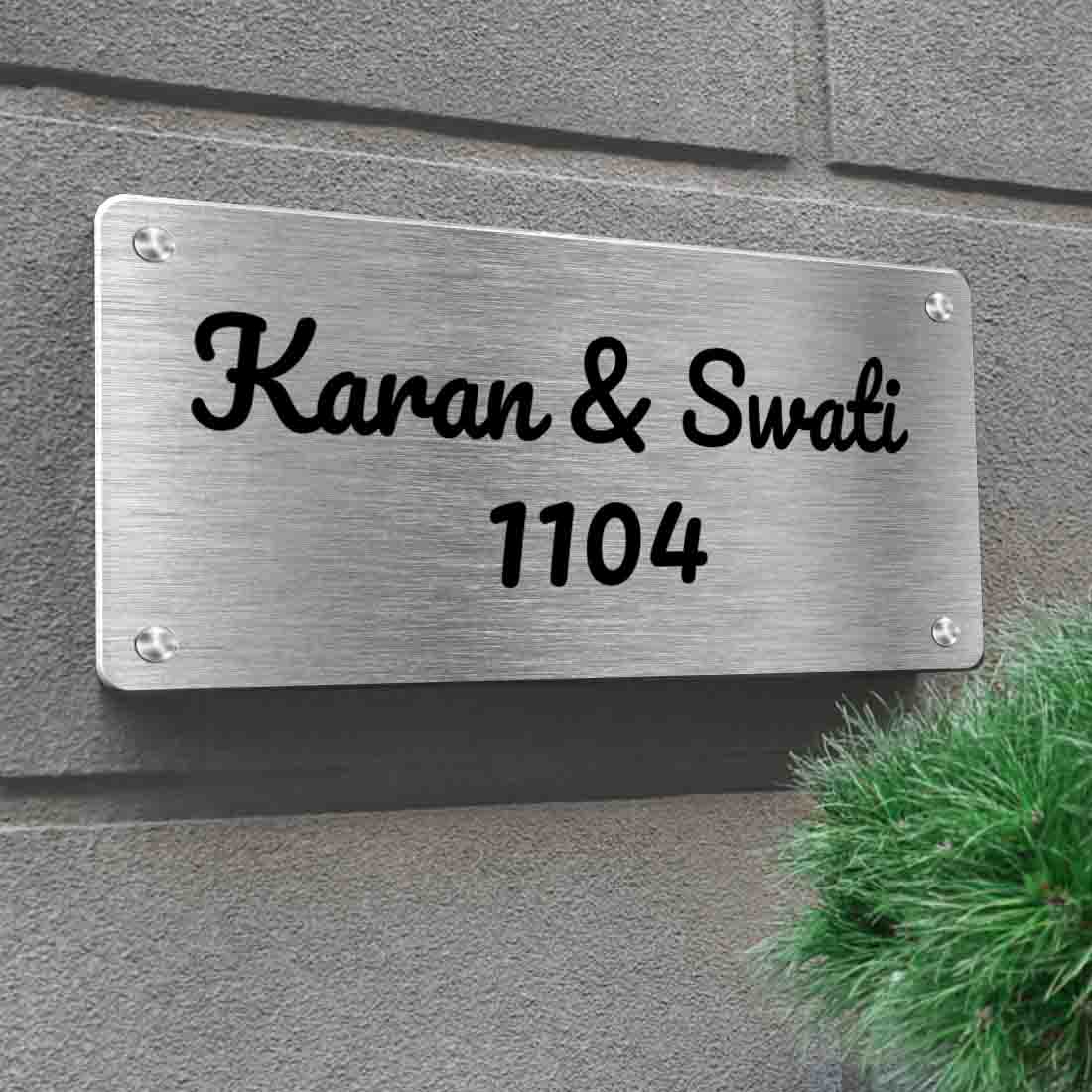 Personalised Stainless Steel Nameplate for Home Entrance Outdoor - Image 5