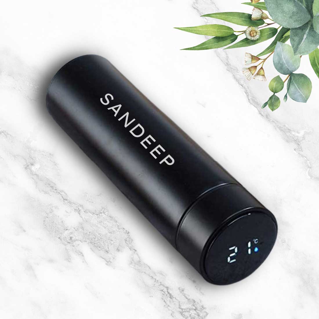 Personalised Thermal Flask Hot & Cold With Temperature Display - Add Name - Image 21