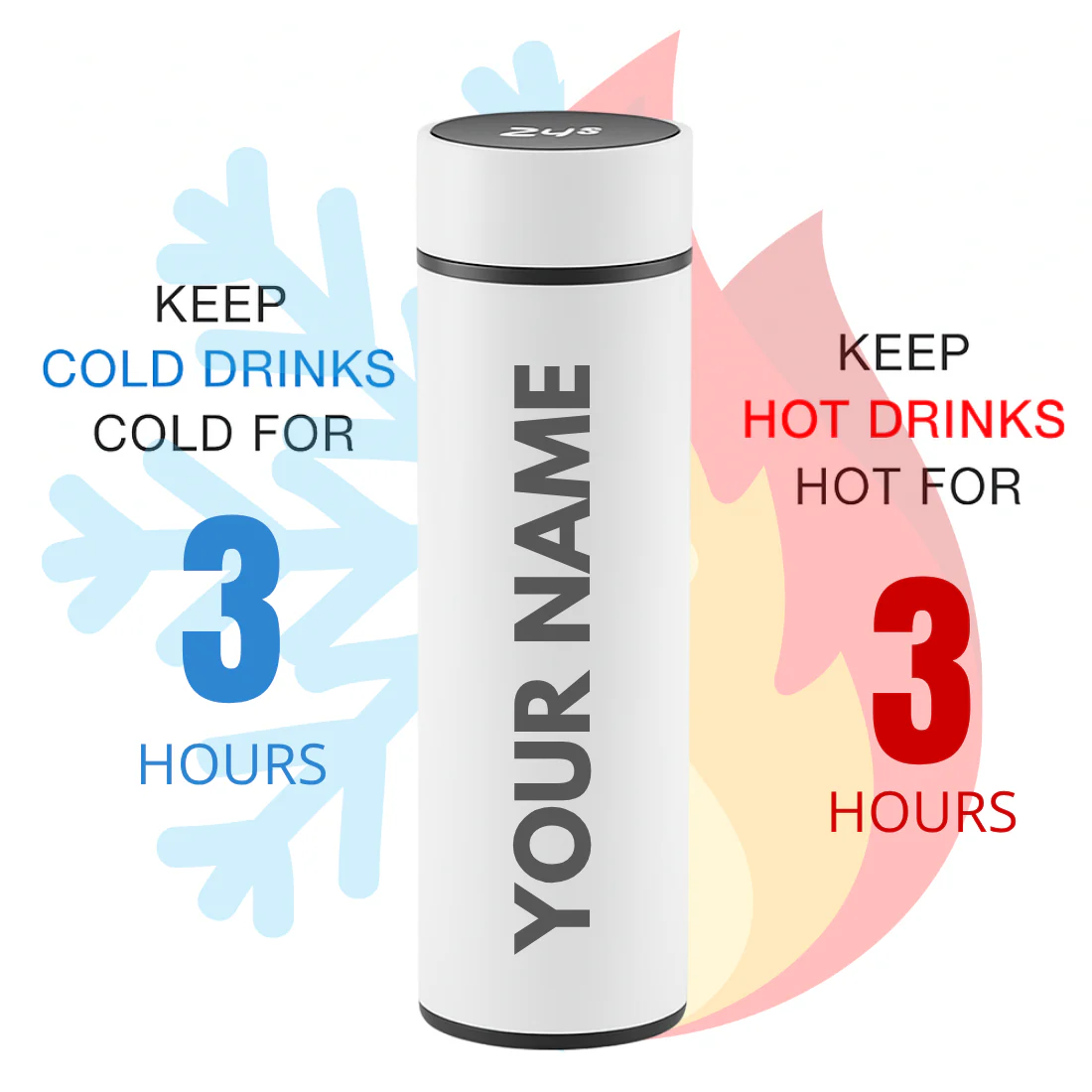 Personalised Thermal Flask for Tea with Temperature Display - ADD LOGO - Image 14
