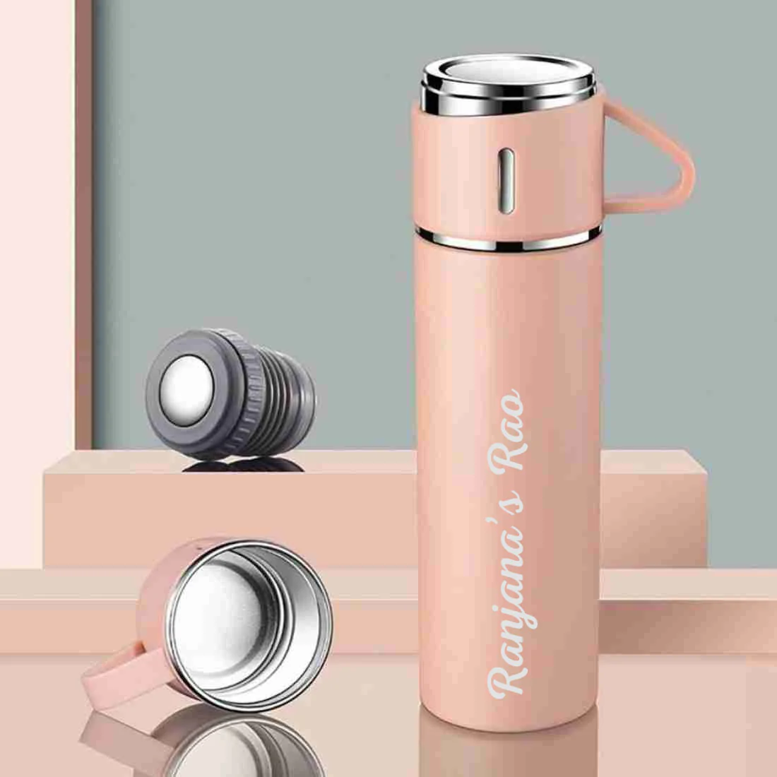Personalized Thermos Cup Set Travel Coffee Tea Mug Flask Gift Box - Cuppa - Image 28