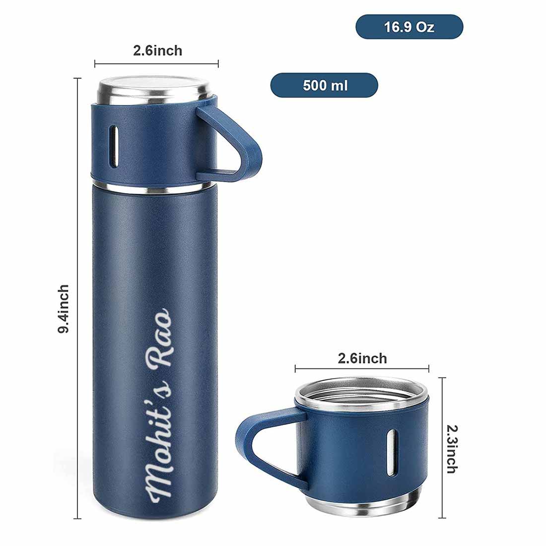Personalized Thermos Cup Set Travel Coffee Tea Mug Flask Gift Box - Cuppa - Image 8