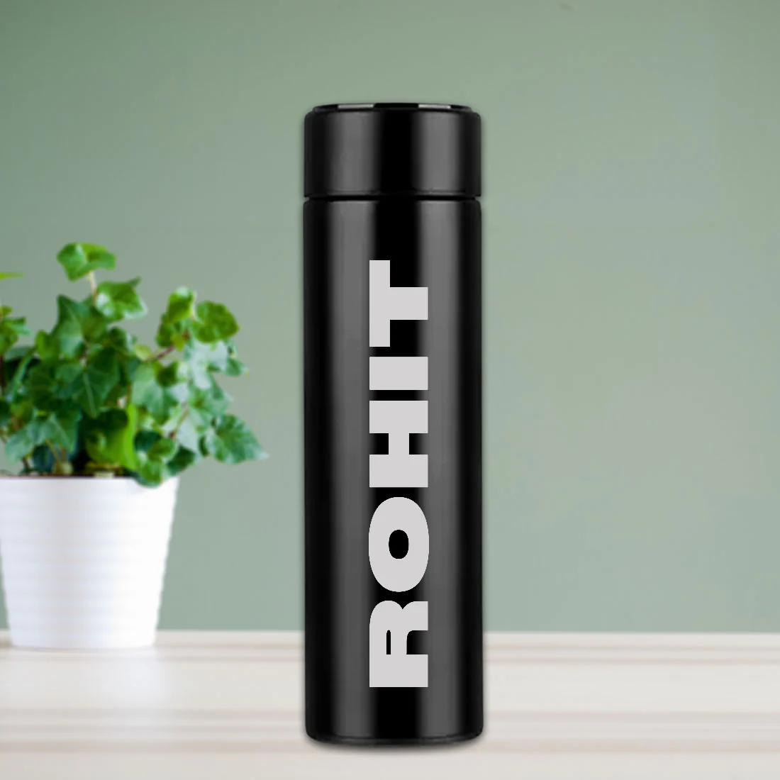 Personalised Thermos Flask for Tea Coffee with Temperature Display- Red - Image 11