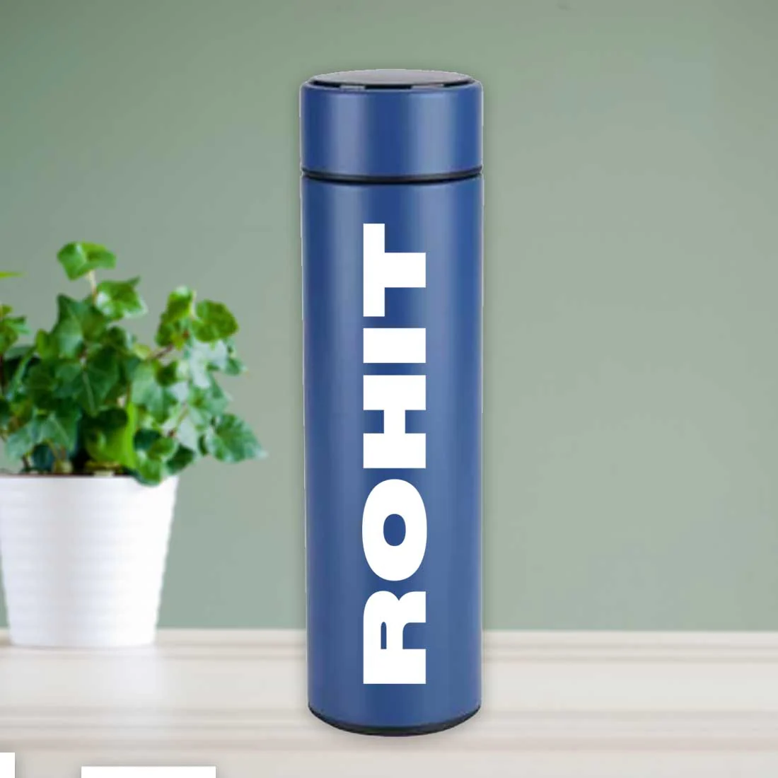 Personalised Thermos Flask for Tea Coffee with Temperature Display- Red - Image 16