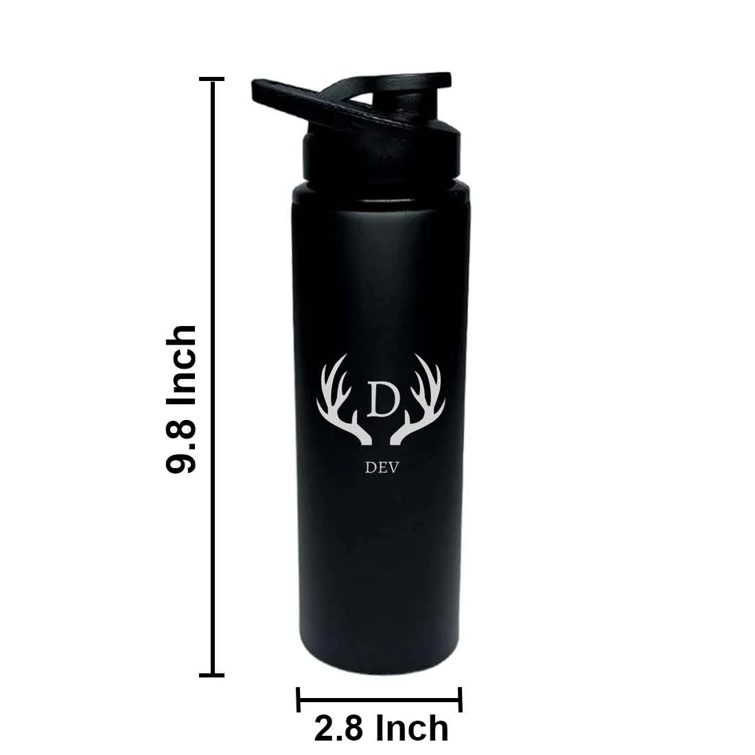 Personalized Sipper Bottles Bottles for School Office Stainless Steel - Monogram - Image 7