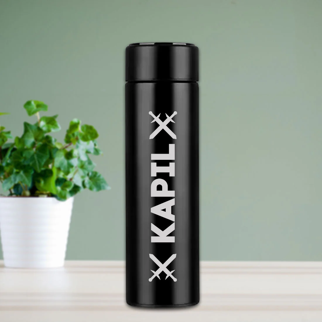 Personalised Thermos Flask for Tea with Temperature Display - Stylish - Image 2