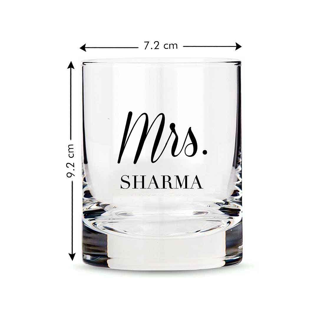 Classy Customized Whiskey Glass -Perfect Gift for Whisky Wife - Mrs - Image 9