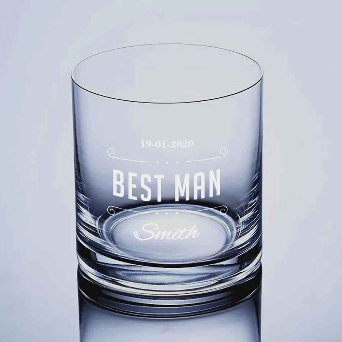Beautiful Personalized Whiskey Glass - Wedding Gift - Best Man Gifts - Image 4