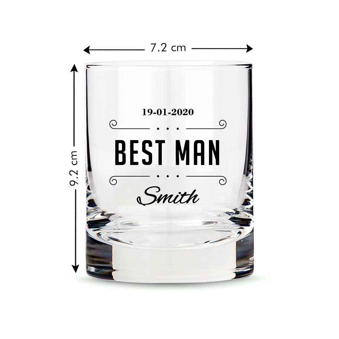 Beautiful Personalized Whiskey Glass - Wedding Gift - Best Man Gifts - Image 9