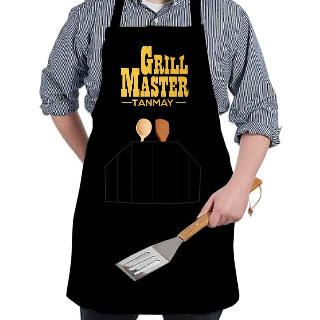 Personalized Chef Apron With Name for Baking Cooking - Grill Master - Image 2