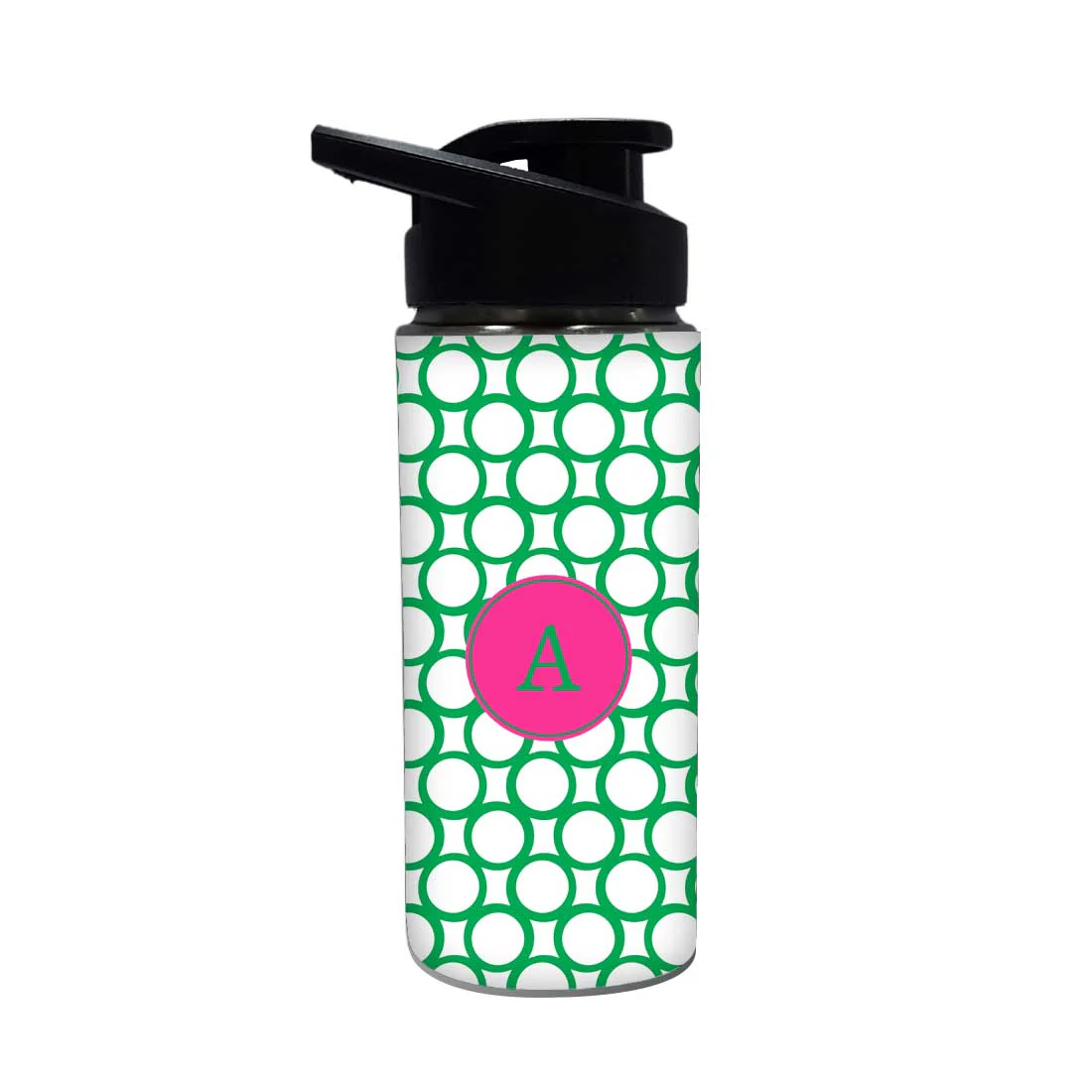Personalized Bottle With Name - Green Circle - Image 2