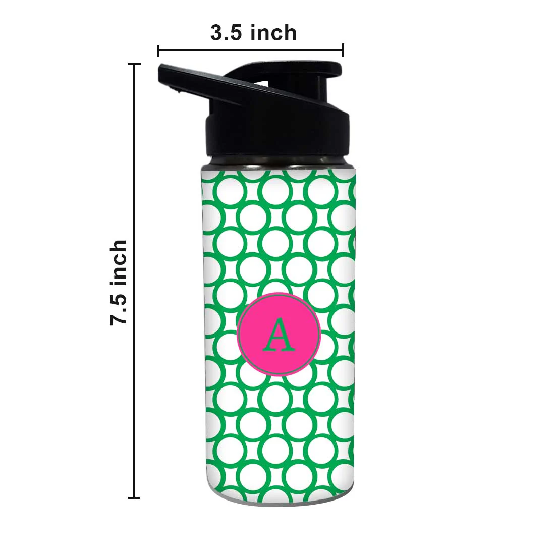 Personalized Bottle With Name - Green Circle - Image 4
