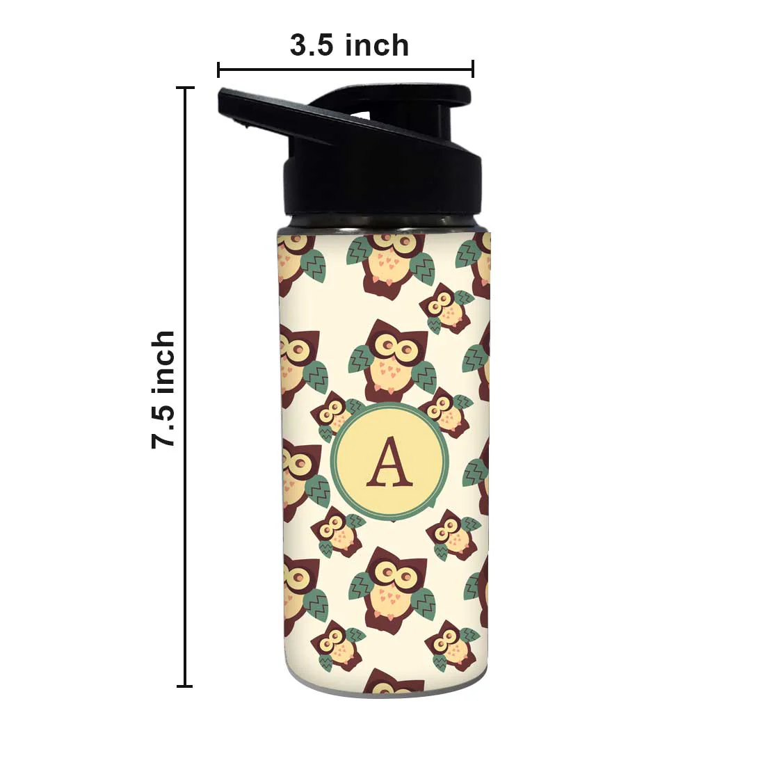 Cute Bottle With Name - Owl - Image 4