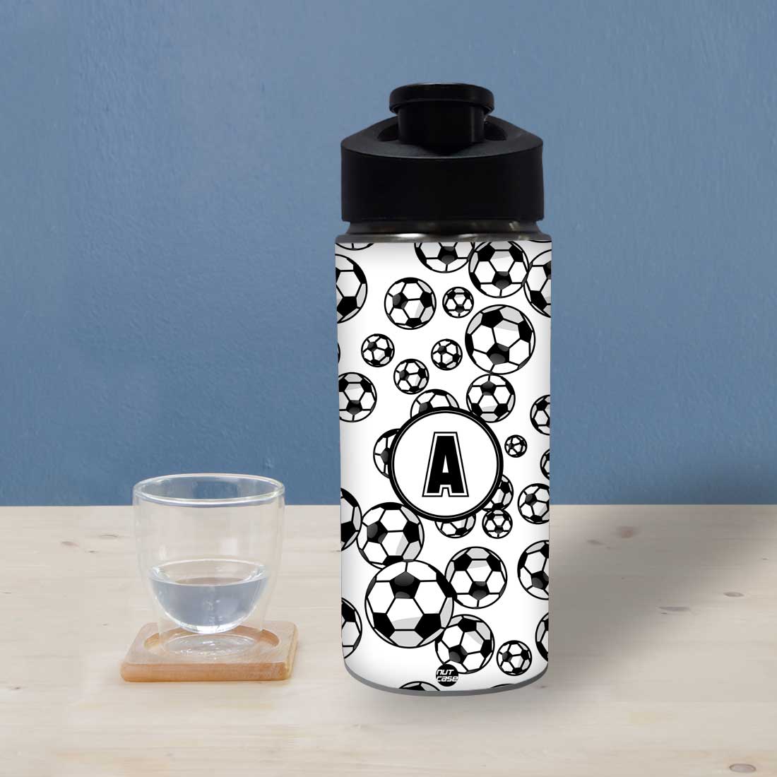 Sports Water Bottle With Name - Football Everywhere - Image 3