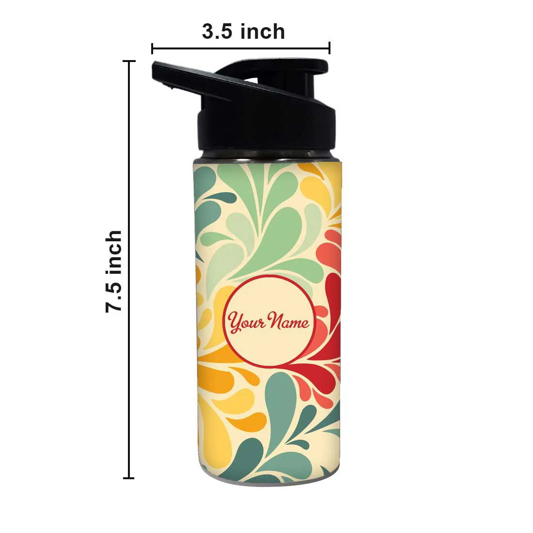 Customized Bottle with Name Sipper Bottles-Vintage Floral - Image 5