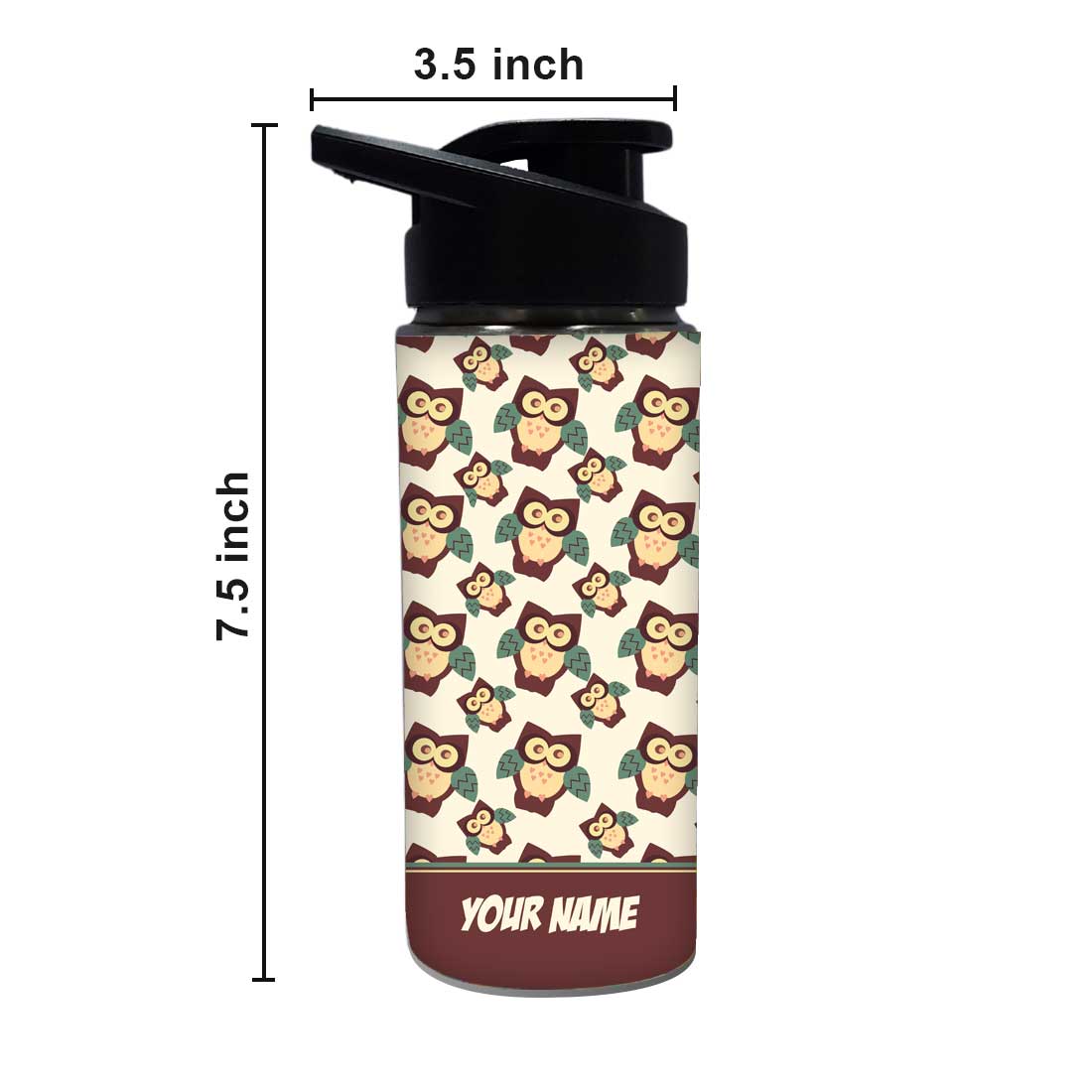 Personalized Bottle With Name - Owl Everywhere - Image 4