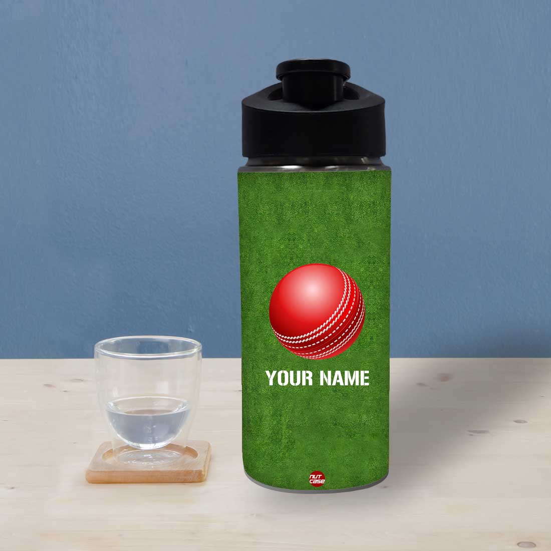 Personalized Sports Bottles Custom Sipper Bottle-Cricket Ball - Image 2