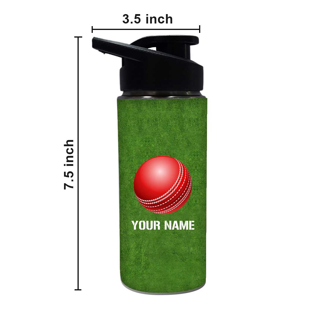 Personalized Sports Bottles Custom Sipper Bottle-Cricket Ball - Image 6