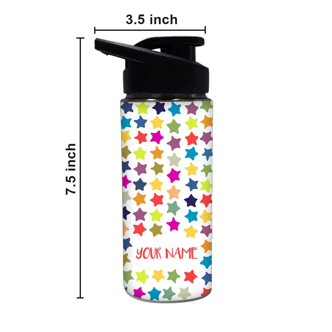 Personalized Bottle With Name - Multicolor Star - Image 4