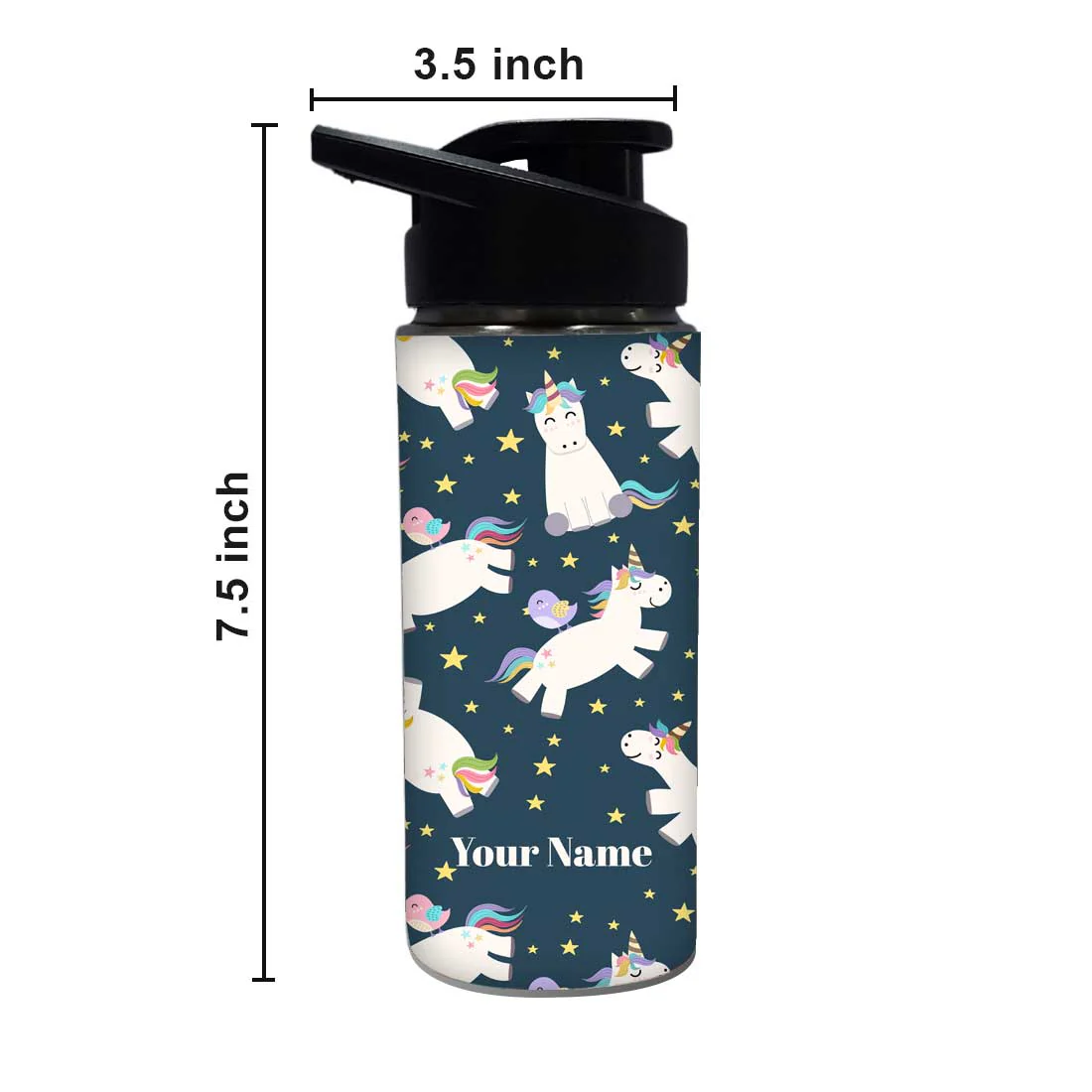 Unicorn Name Bottle Custom Sipper Bottles - Image 5