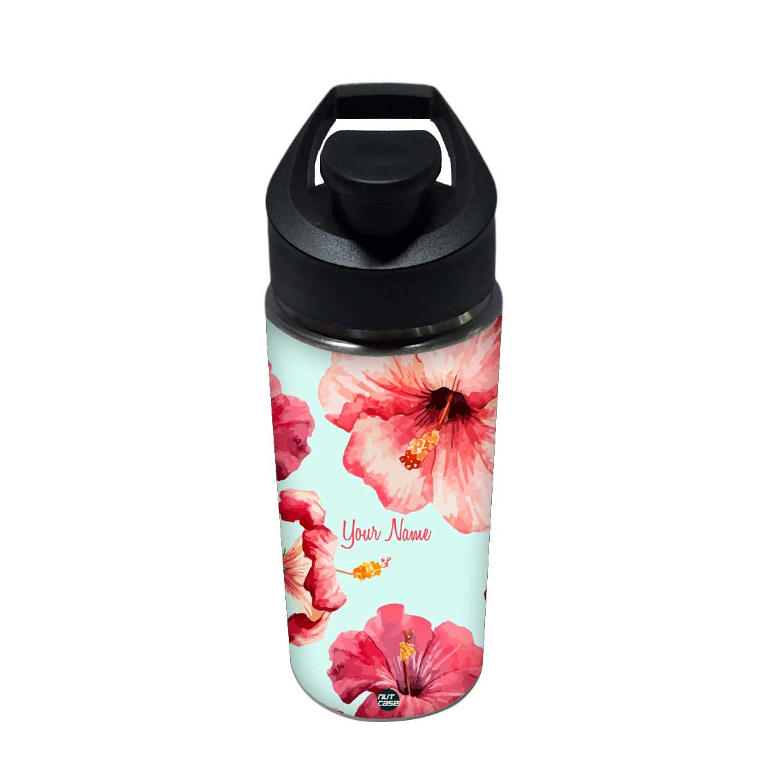 Custom Bottle With Name - Hibiscus - Image 4
