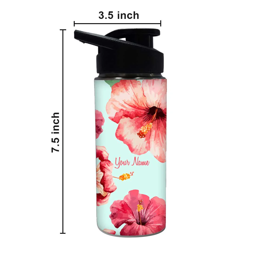 Custom Bottle With Name - Hibiscus - Image 5
