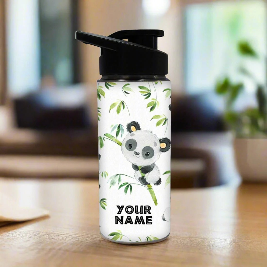 Cute Sipper Bottle For Girls Personalized - Cute Mini Panda - Image 2