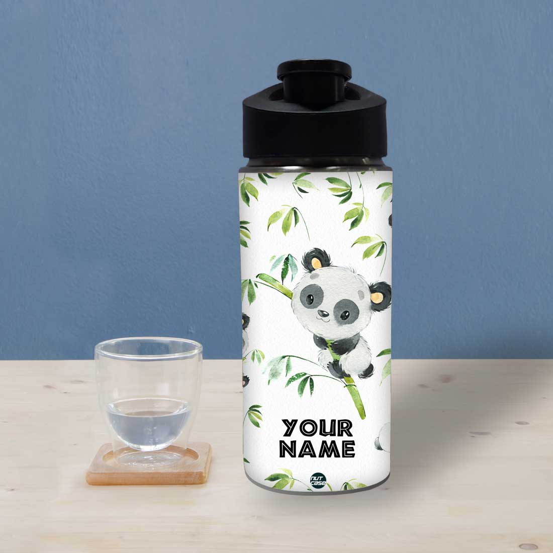 Cute Sipper Bottle For Girls Personalized - Cute Mini Panda - Image 3