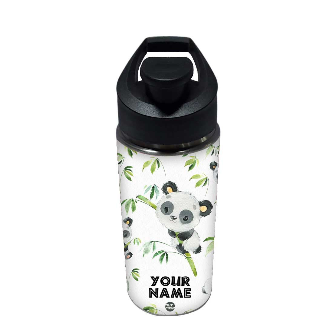 Cute Sipper Bottle For Girls Personalized - Cute Mini Panda - Image 4