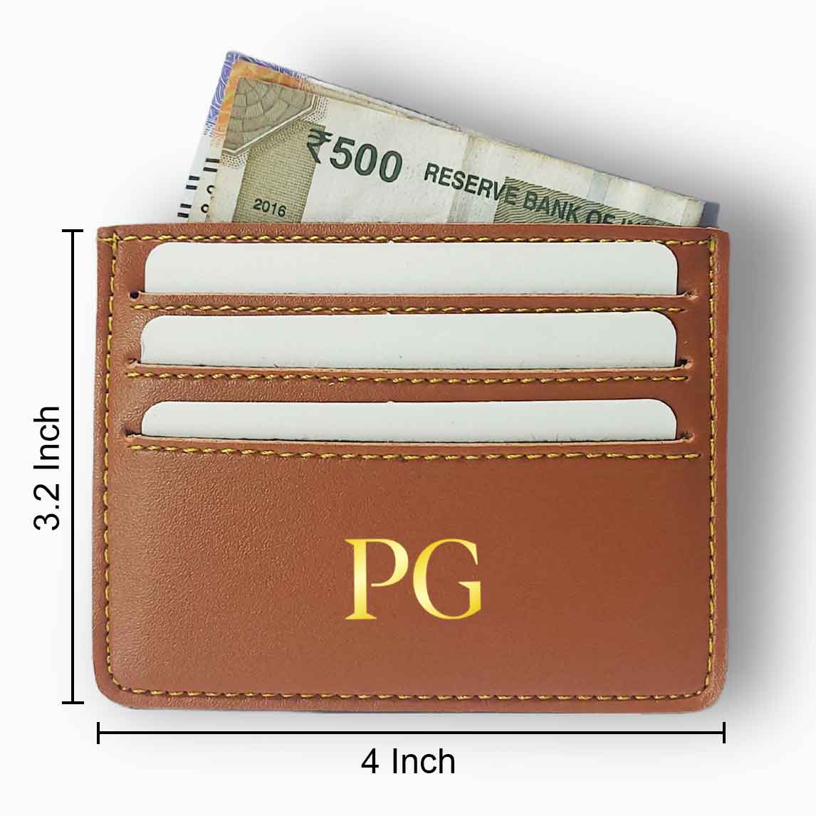 Custom Card Holder for Credit Card Women - Initials - Image 6