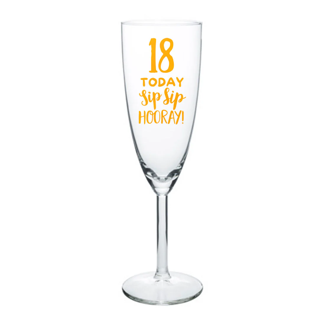 Personalized Champagne Glass 18th Birthday Gifts Idea - Sip Sip Hooray - Image 3