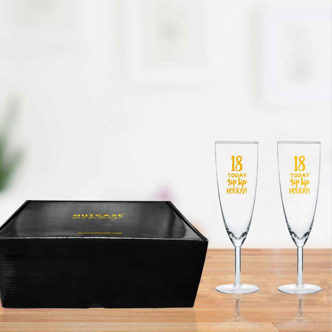Personalized Champagne Glass 18th Birthday Gifts Idea - Sip Sip Hooray - Image 7