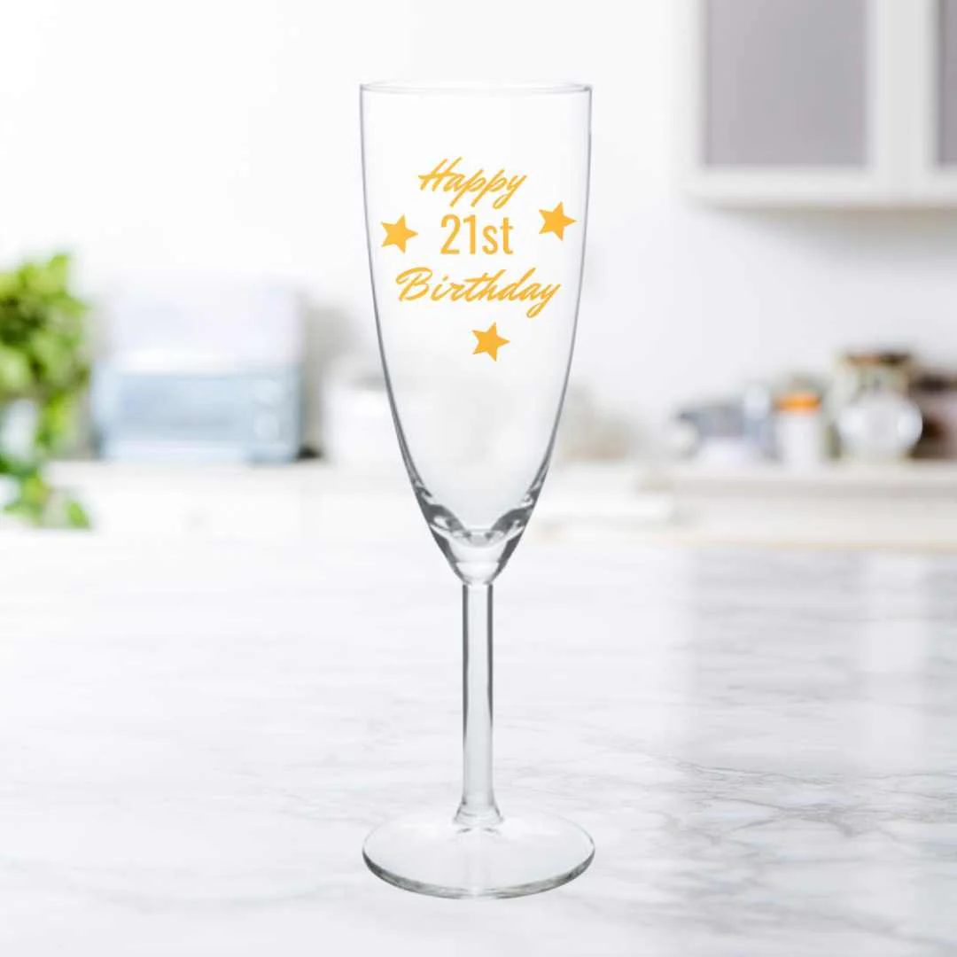 Personalized Champagne Glass Birthday Gifts Idea - Happy Birthday - Image 2