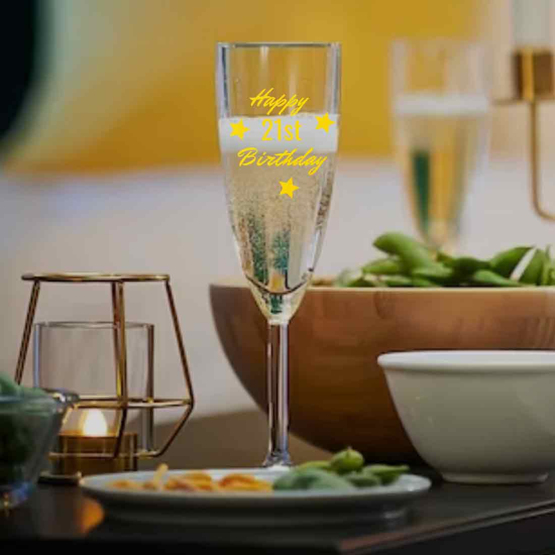 Personalized Champagne Glass Birthday Gifts Idea - Happy Birthday - Image 5