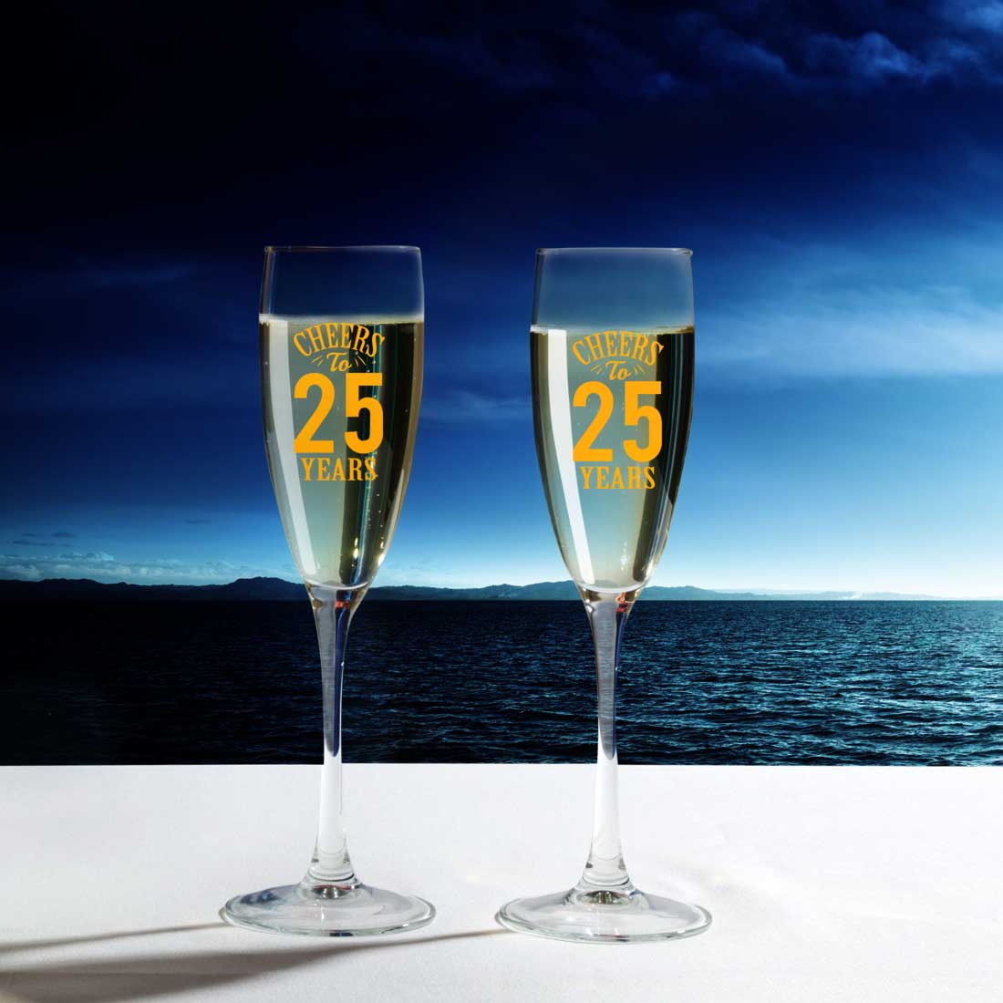 Personalized Champagne Glasses Anniversary Gifts For Parents - Add Any Number - Image 4