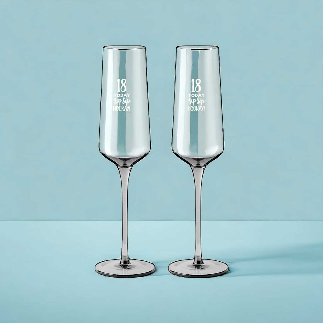 Personalized Champagne Glasses Set of 2 - Engraved Premium Champagne Flutes - Image 3