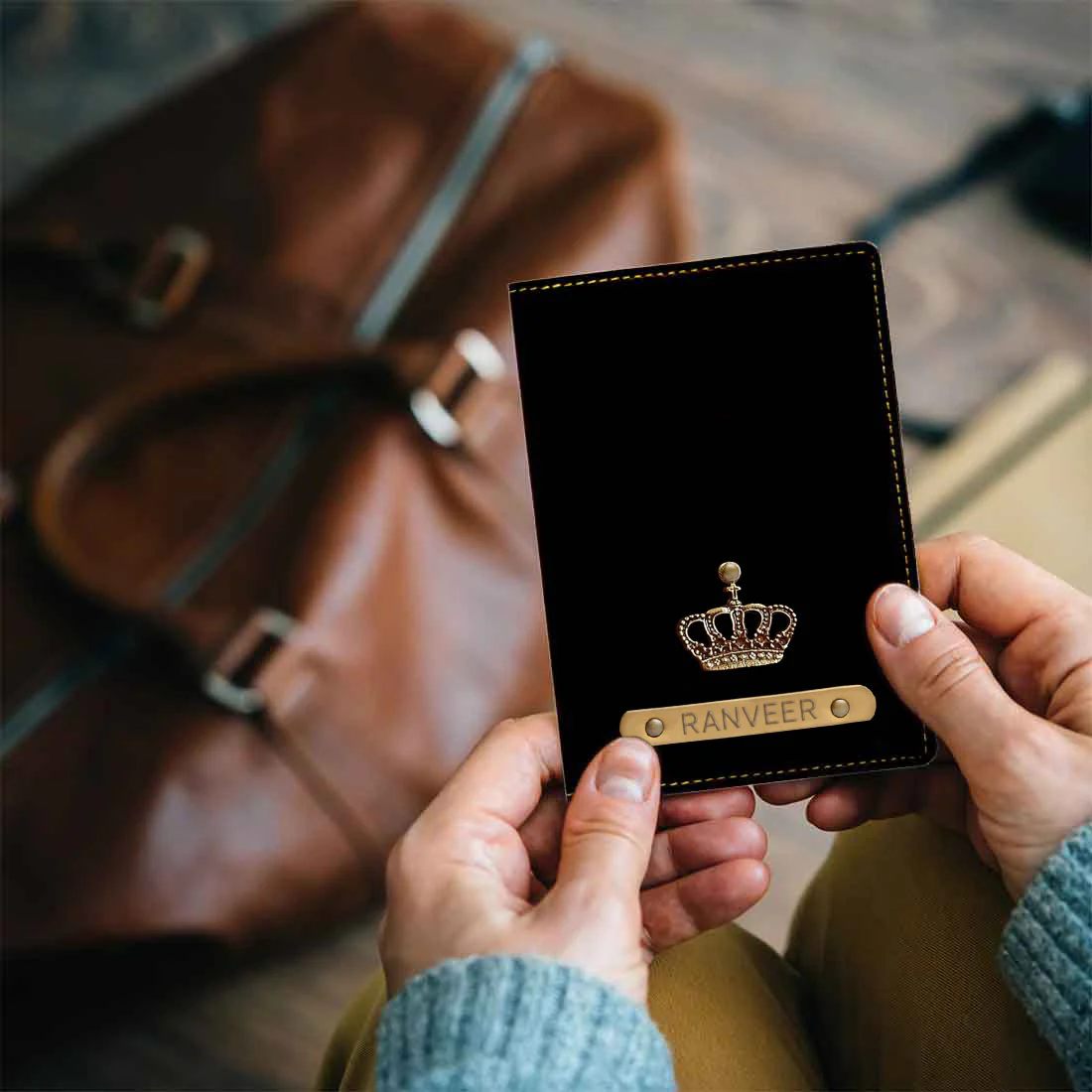 Personalized Travel Wallet with Charm Passport Cover - King - Image 8