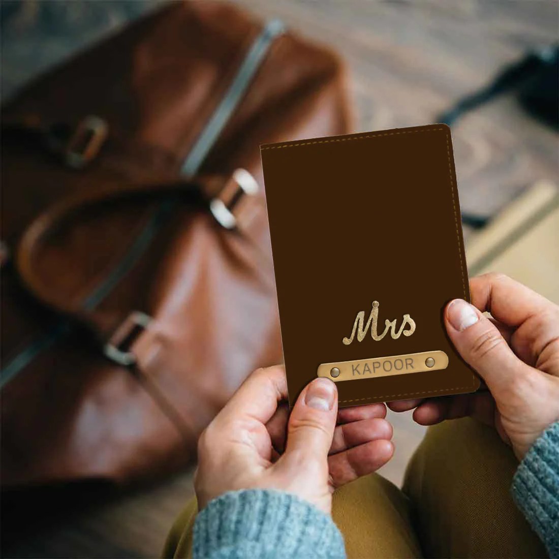 Personalized Mrs Passport Covers with Charm Customized Name for Women's - Image 14