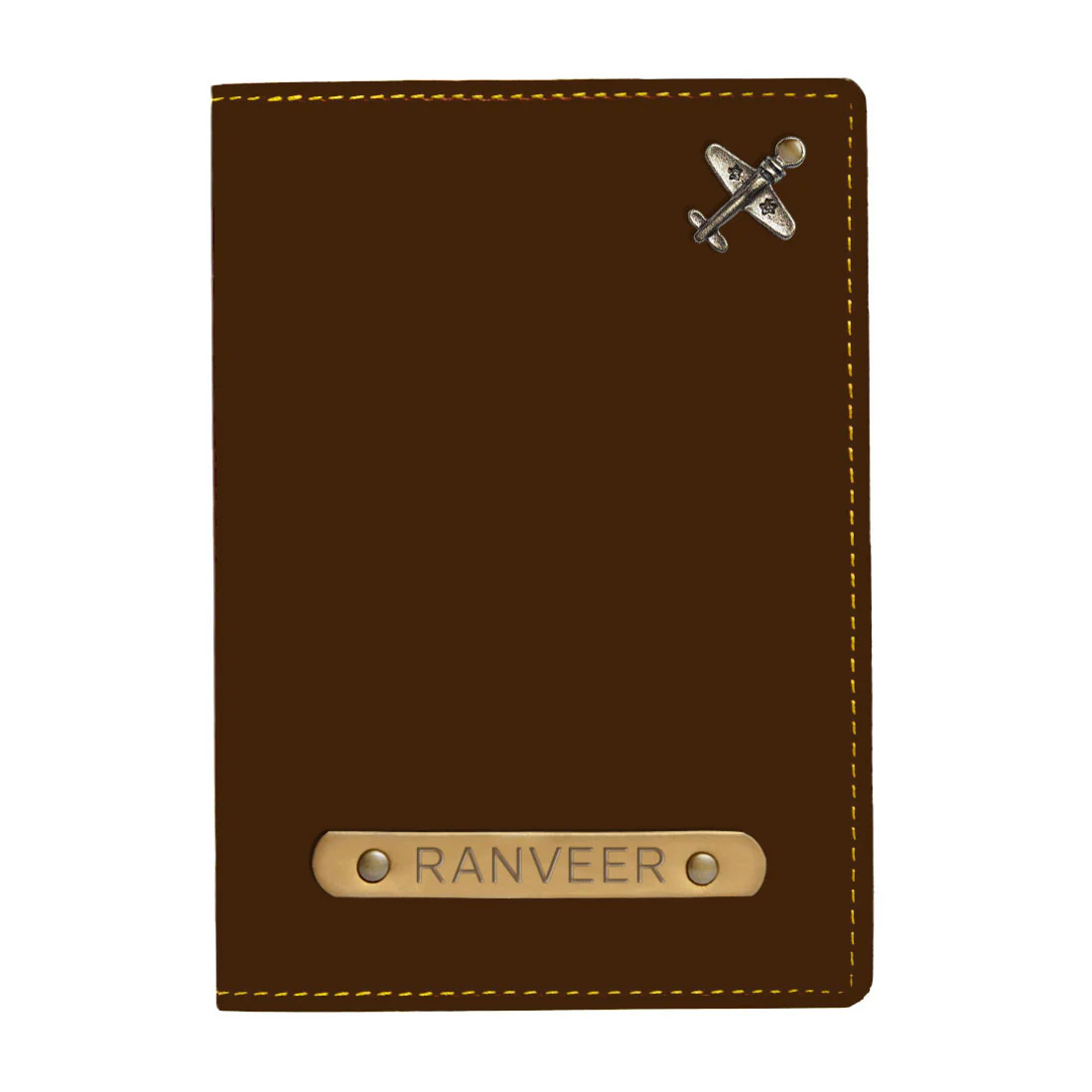 Personalized Passport Holder with Name and Charms - Airplane - Image 9