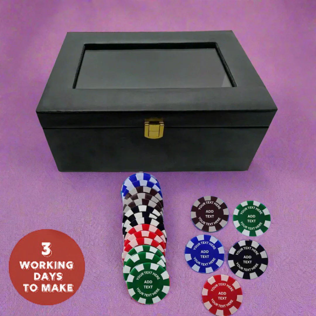 Personalized Chips for Casino with Your Text on Poker Coin - Add Text - Image 14