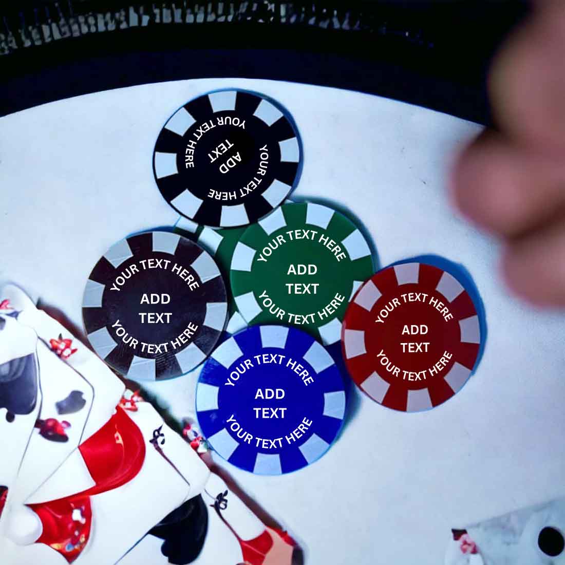 Personalized Chips for Casino with Your Text on Poker Coin - Add Text - Image 6