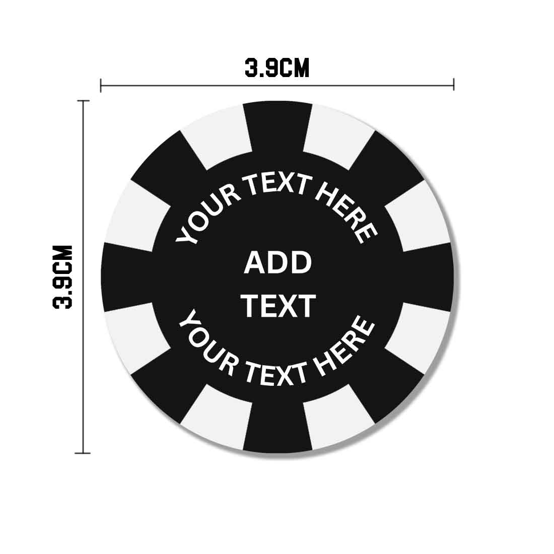 Personalized Chips for Casino with Your Text on Poker Coin - Add Text - Image 8